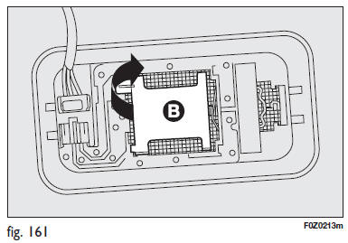 Fiat Panda. Plafonnier de l'habitacle